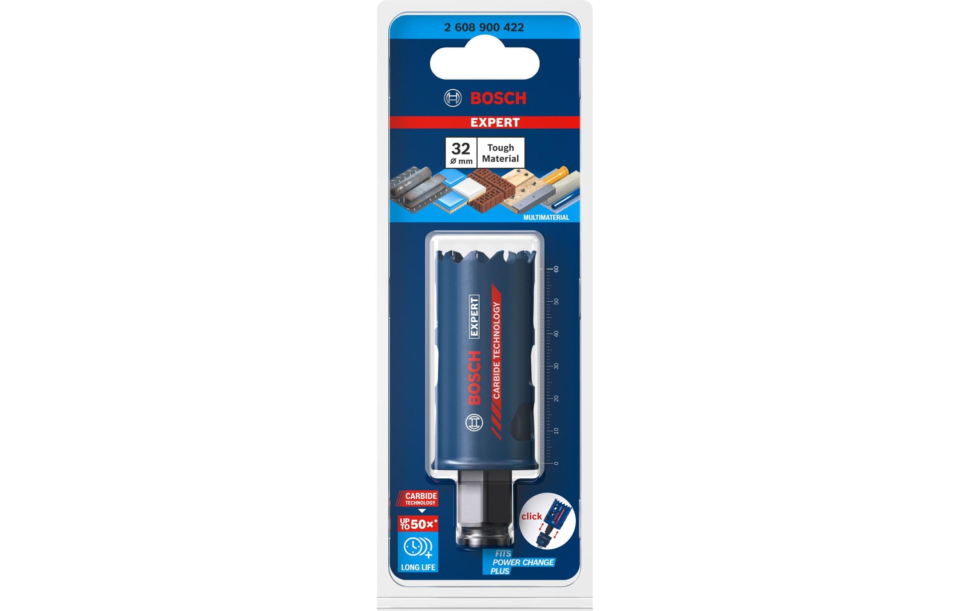 Bosch Professionelle EXPERT Tough Material Lochsäge 32 × 60 mm – für Metall – 1 Stk