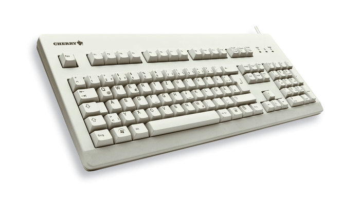CHERRY G80-3000 – Tastatur, kabelgebunden (USB), UK-Layout (EN), Fullsize (mit Ziffernblock) – für Windows