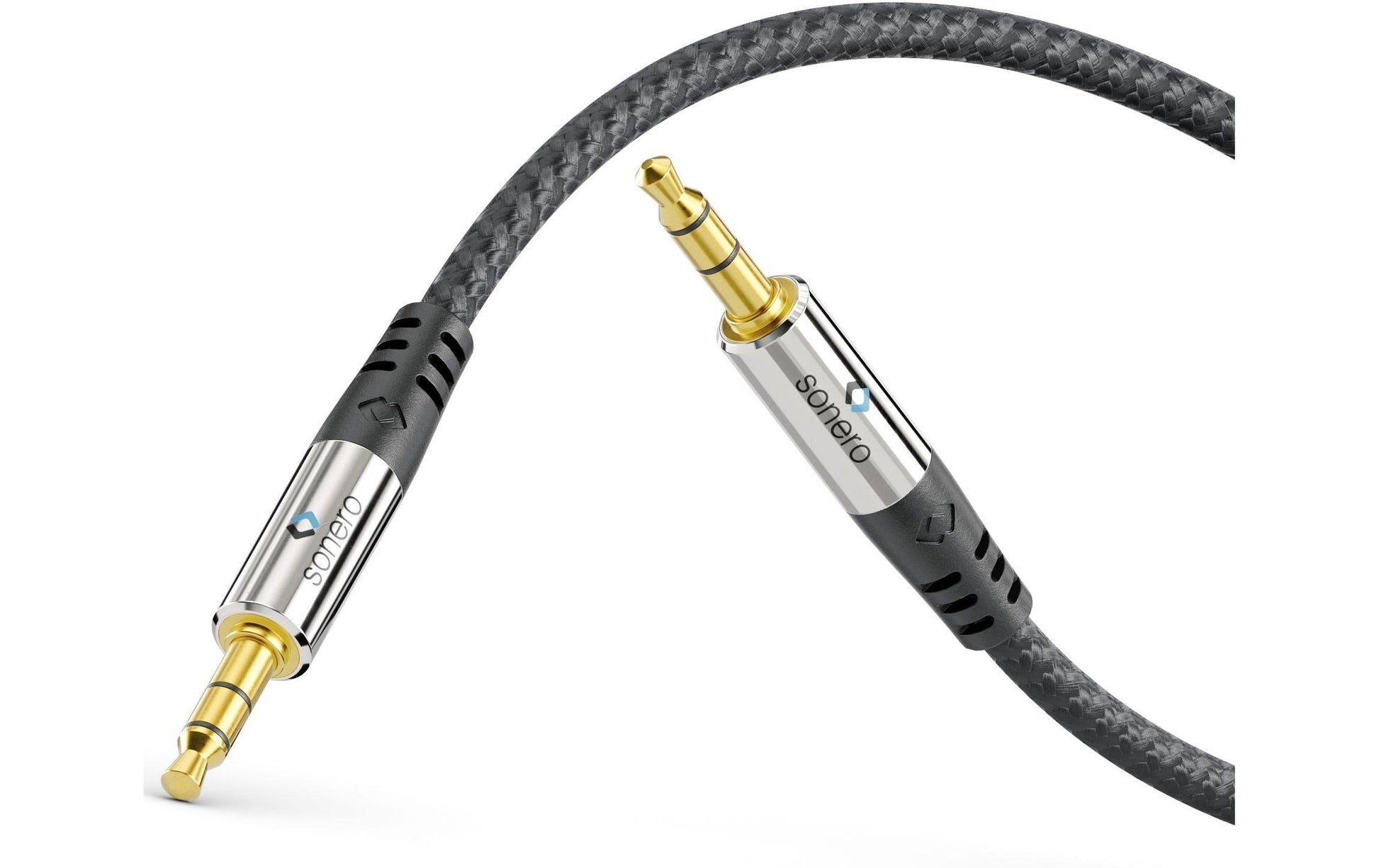 Sonero Audiokabel 3,5 mm Klinke (Stecker) auf 3,5 mm Klinke (Stecker) – 5 m, 3-polig (TRS), geschirmt