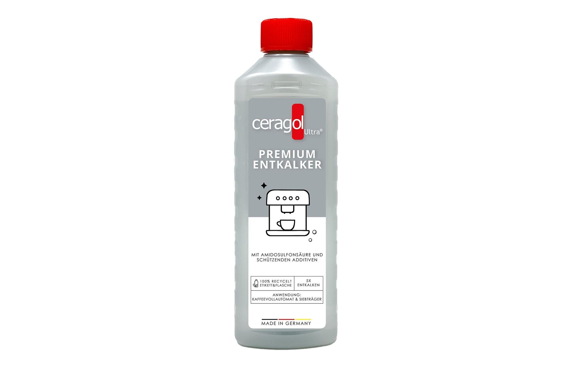 Ceragol Premium Entkalker – für Kaffeemaschinen – Flüssigkeit – 0,5 l