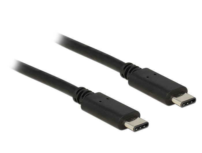 DeLOCK USB-C auf USB-C Kabel – USB 2.0 (480 Mbit/s) – 1 m – Schwarz