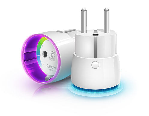 Fibaro Wall Plug E FGWPE-102 – Smart-Steckdose – 110–230 V, LED-Anzeige, Weiss