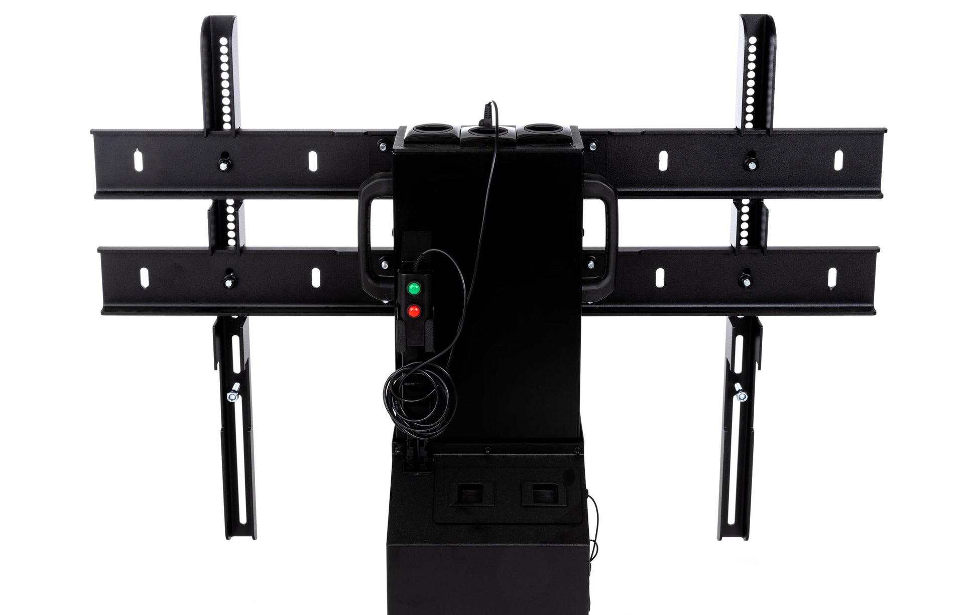 DSS Mobilift 0049sw – Trolley, höhenverstellbar, für 75", VESA 600×600, bis 130 kg, schwarz