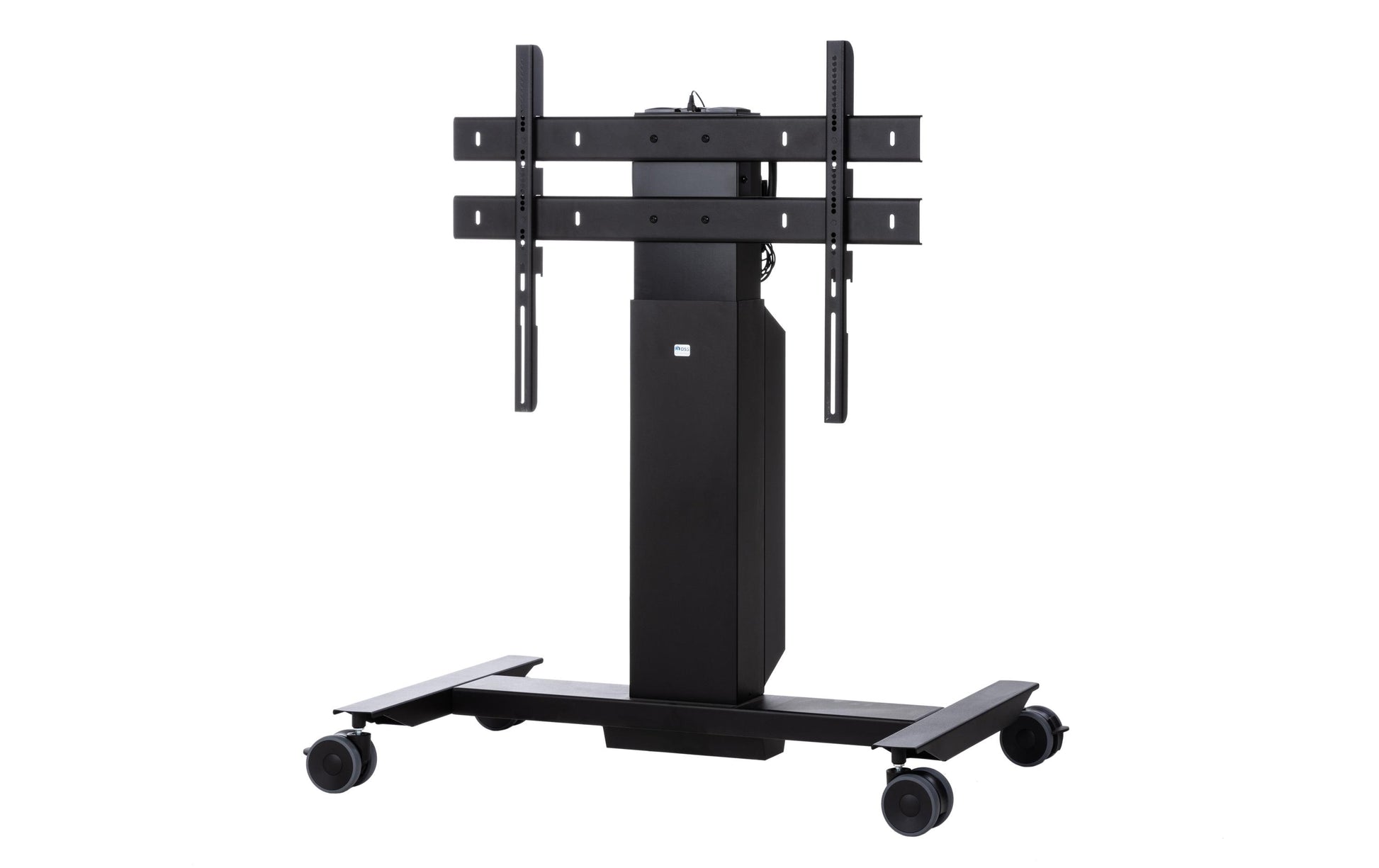 DSS Mobilift 0049sw – Trolley, höhenverstellbar, für 75", VESA 600×600, bis 130 kg, schwarz