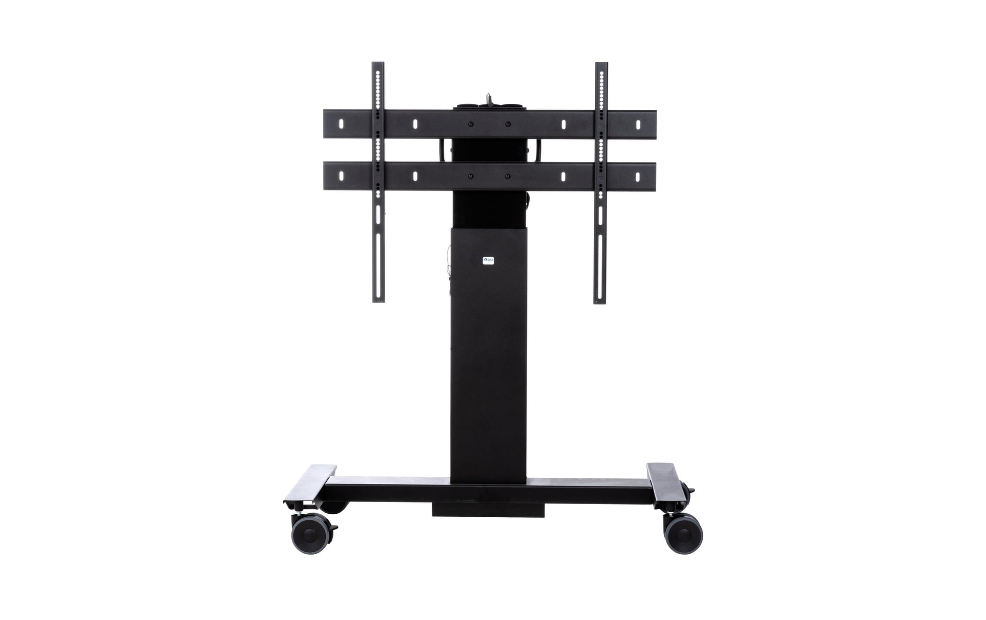 DSS Mobilift 0049sw – Trolley, höhenverstellbar, für 75", VESA 600×600, bis 130 kg, schwarz