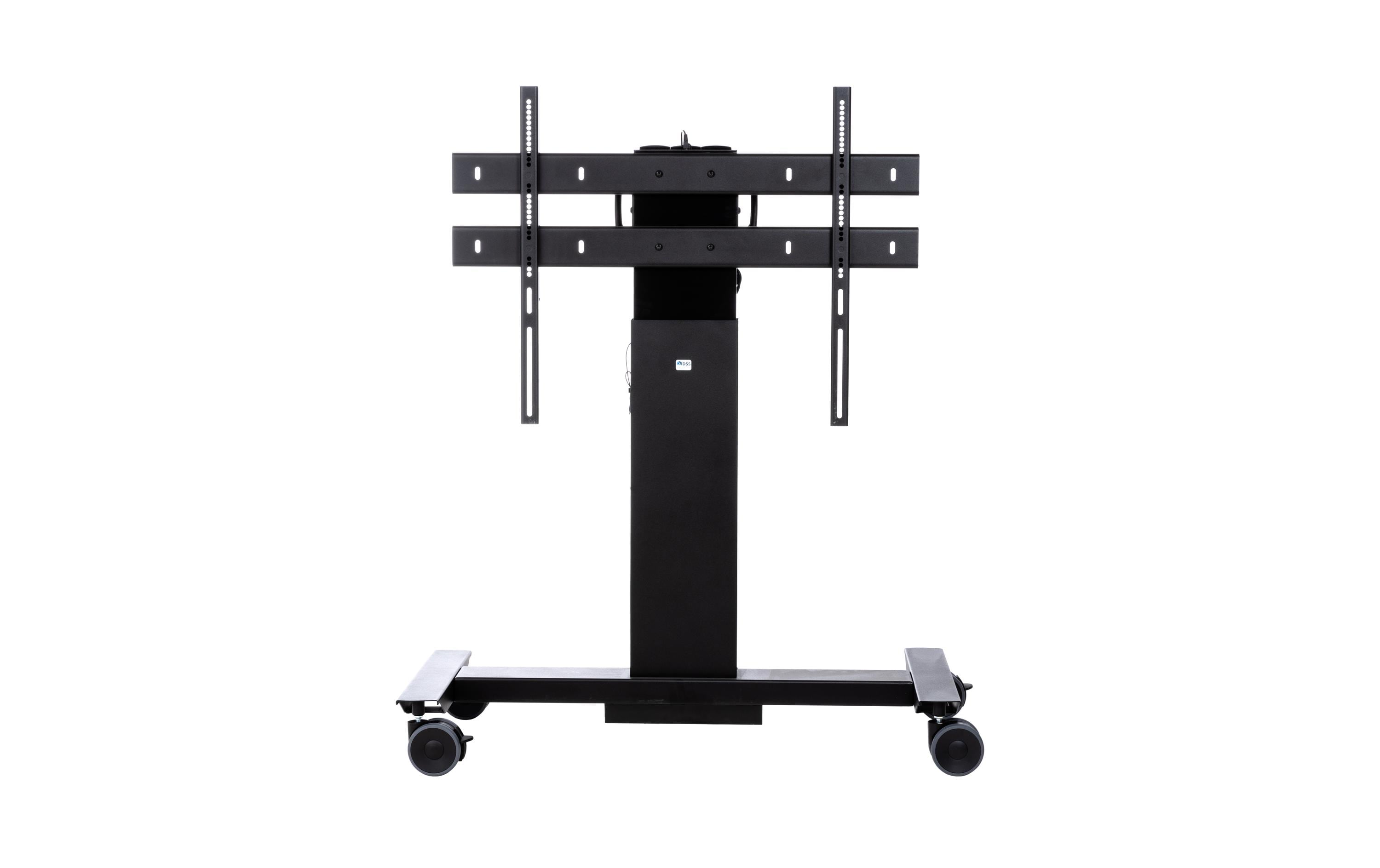 DSS Mobilift 0049sw – Trolley, höhenverstellbar, für 75", VESA 600×600, bis 130 kg, schwarz