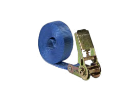SpanSet Schlaufenband 5'000 × 25 mm, Polyester, Blau, mit verzinkter Ratsche, Zurrkraft 700 kg, für Personenwagen