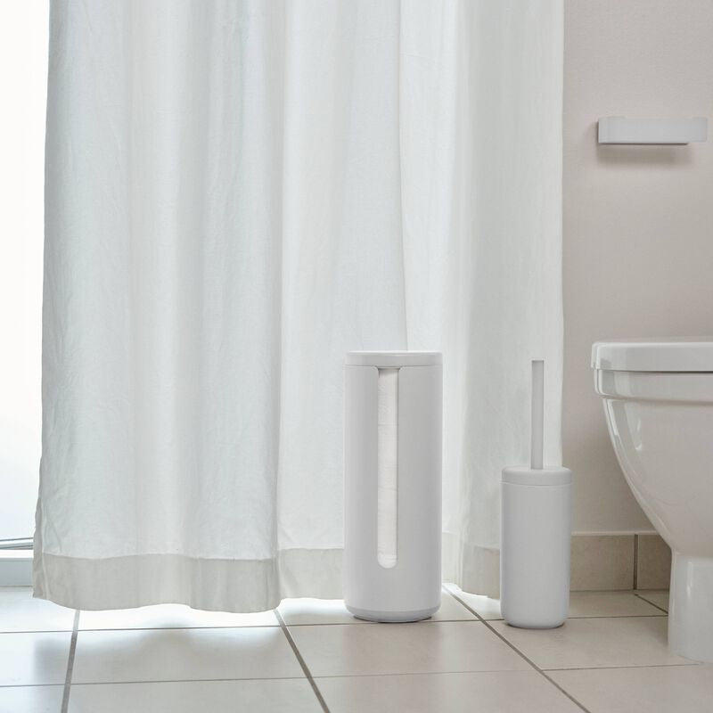 Zone Denmark Toilettenpapierständer – Aluminium, ABS, Weiss, für 3 Rollen, 15 × 15 × 40,5 cm