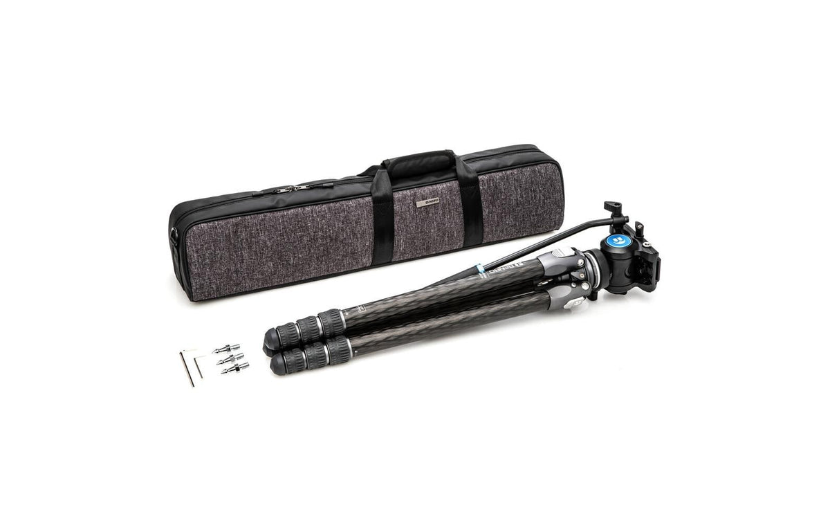 Benro TTOR34CLVS4pro Tortoise Videostativ Kit – 163,5 cm, 4 kg Traglast, 4-teilige Beine, Aluminium/Karbon