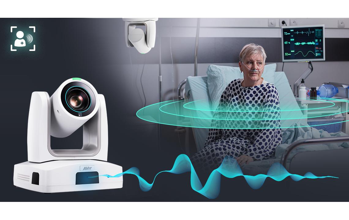 AVer MD120UI – PTZ-Kamera, 4K60, 20× optischer Zoom, Autofokus, PoE+, HDMI/USB/IP, Weiss