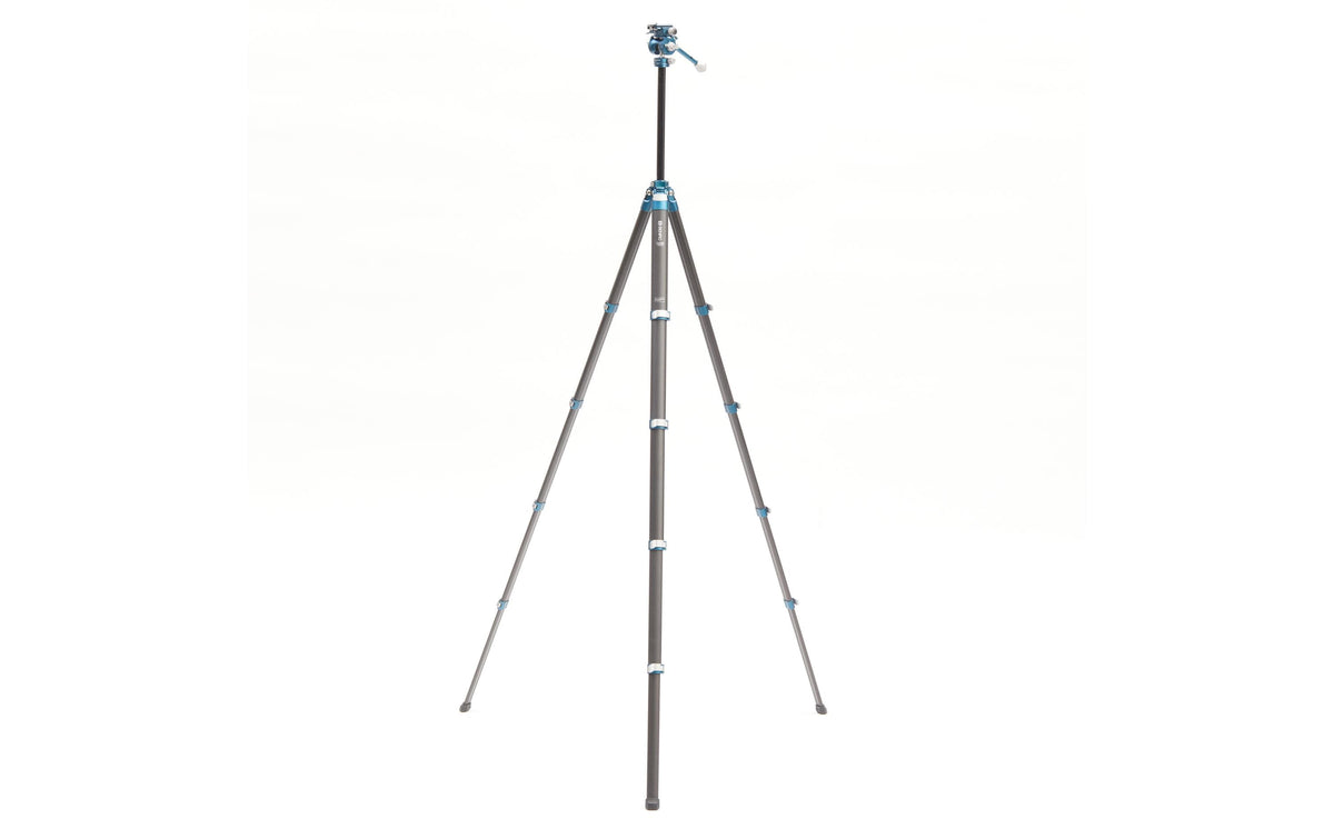 Benro TCBC15FS20PROC Carbon Stativ Kit – bis 152 cm, Traglast 4,5 kg – 43 cm eingefahren, 1,05 kg – Schwarz
