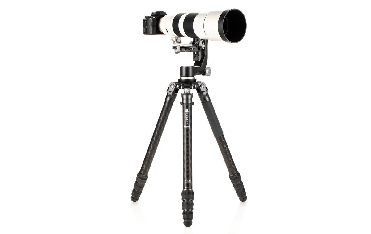 Benro TMTH44C Mammoth Carbon Dreibeinstativ – 160 cm, 25 kg Traglast – 57 cm eingeklappt – 1/4" & 3/8" Gewinde