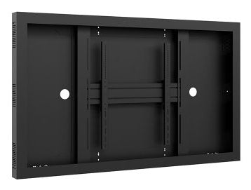 Hagor Enclosure 65" – Schutzgehäuse, Wandmontage (Querformat), VESA 600×600, für 65" Displays, Schwarz