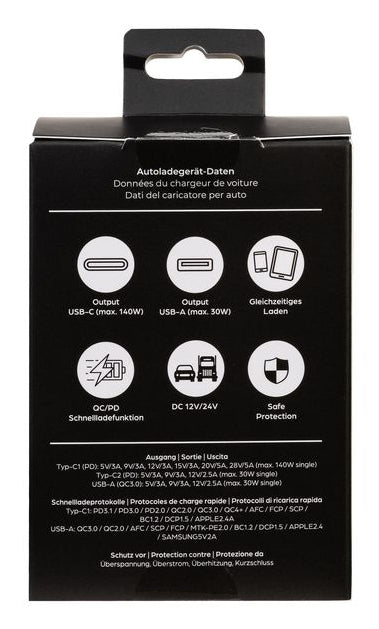 ONIT Autoladegerät Pro 165W – Universal, Schwarz