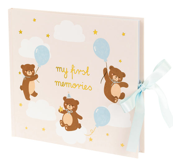 PartyDeco AZ4 Teddybär – Fotobuch, gebunden, mehrfarbig, 25 × 28 cm