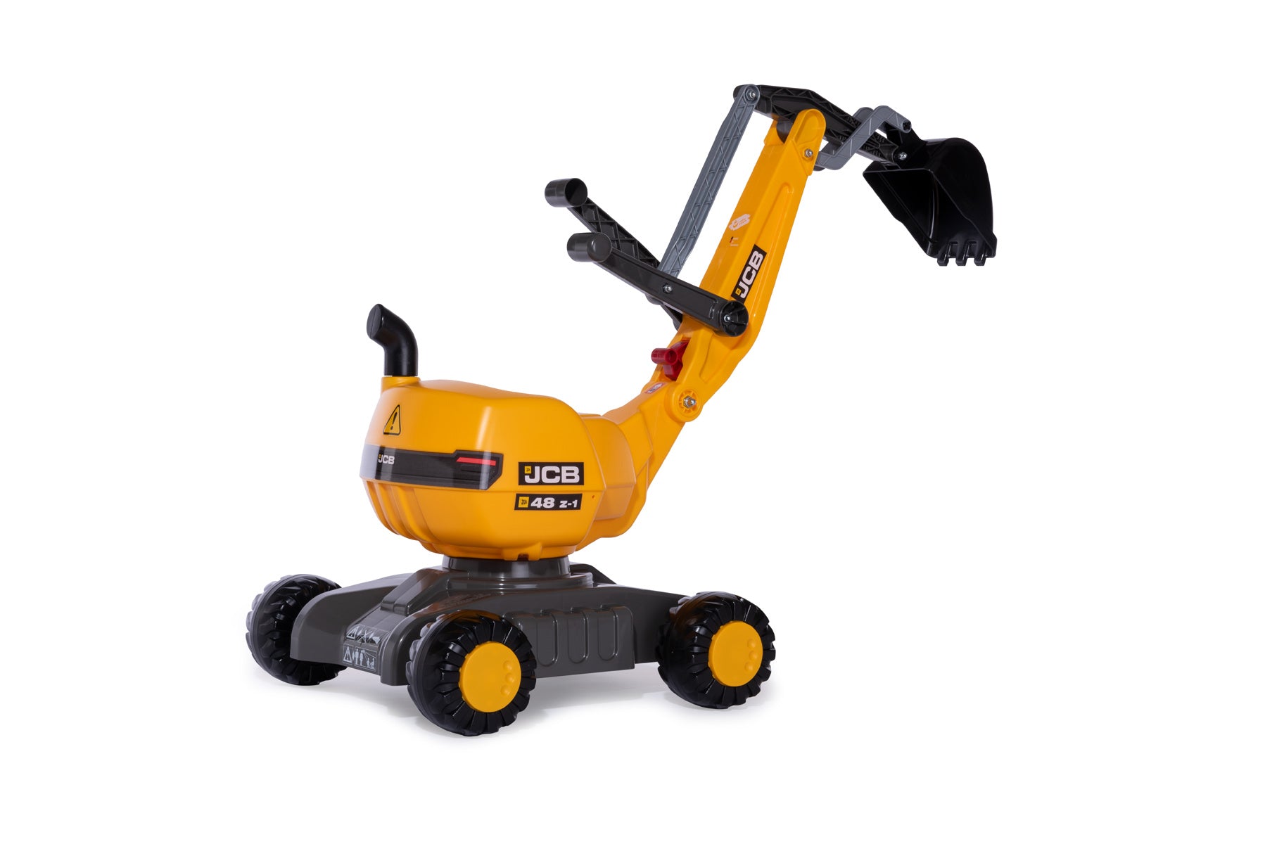 rolly toys rollyDigger – Bagger – Frontlader – 74 × 43 × 102 cm – ab 3 Jahren – Kunststoff – schwarz/gelb