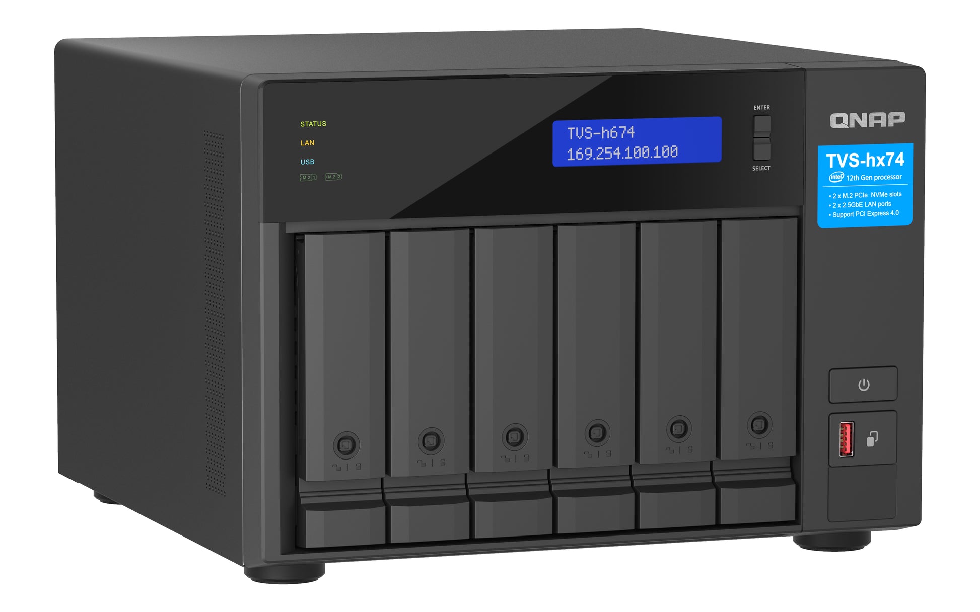 QNAP TVS-h674-i5-32G Speichergerät – 6 Bay
