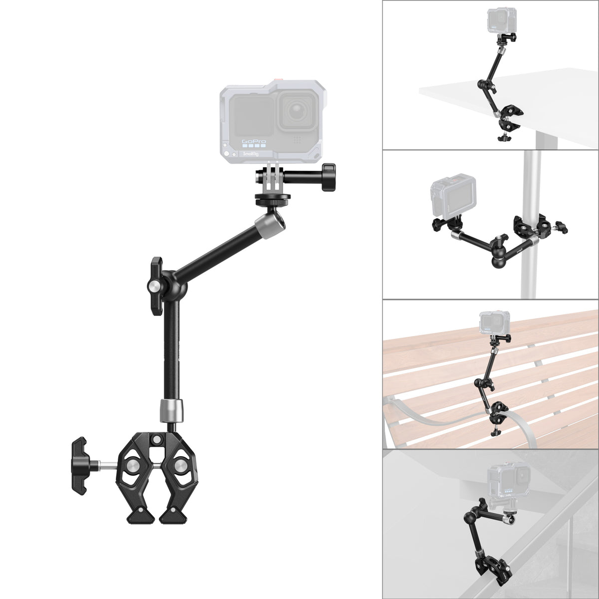 SmallRig 4454 Montageschelle – für Digitalkameras – max. 1,5 kg – 210 × 98 × 28 mm – Schwarz