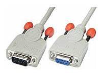 Lindy RS-232 Adapter 9-pol. D-Sub (M) zu 9-pol. D-Sub (F) – 0,5 m, Grau