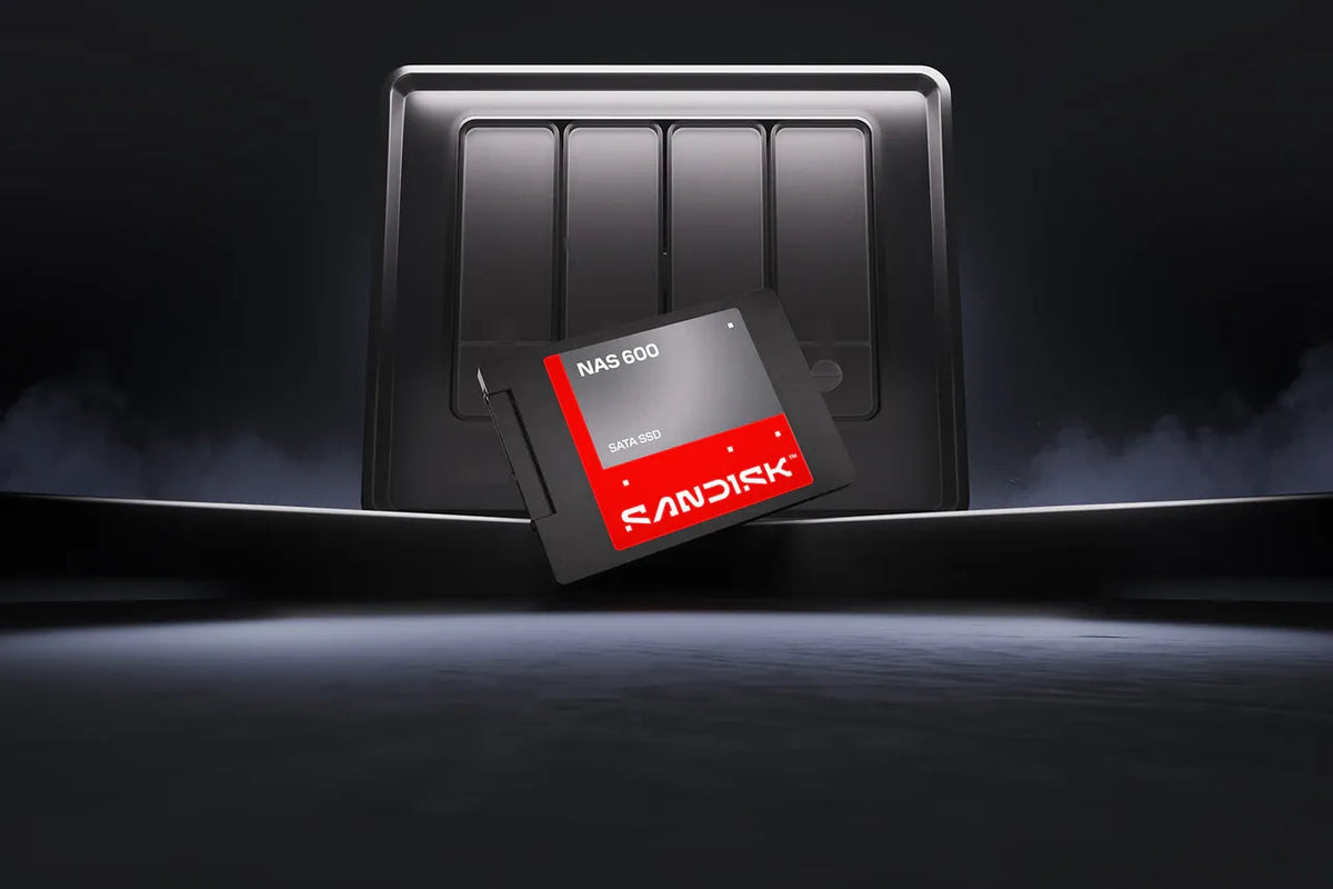 SanDisk NAS 600 – 2 TB 2,5" SATA SSD – 560 MB/s lesen, 520 MB/s schreiben, für NAS