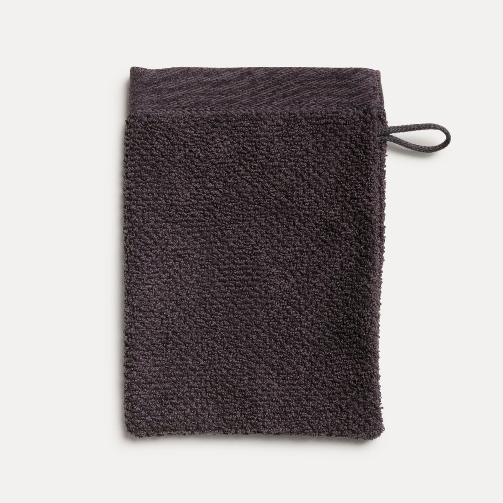 MÖVE Waschlappen Bliss Perlstruktur – 15 × 20 cm, Graphit, 100% Baumwolle, 500 g/m², OEKO-TEX