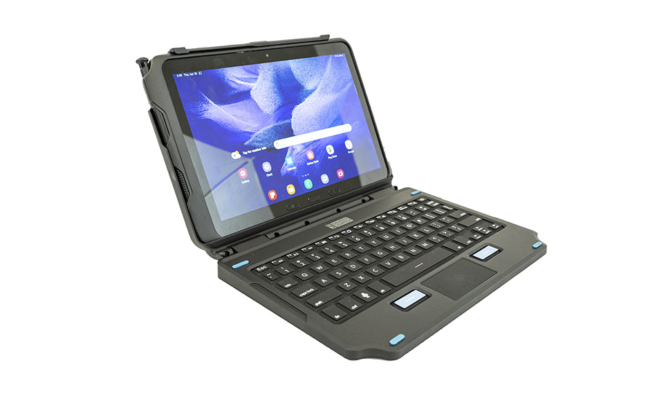 Gamber-Johnson Tastatur, FR-Layout (FR), beleuchtet – für Galaxy Tab Active Pro & Galaxy Tab Active4