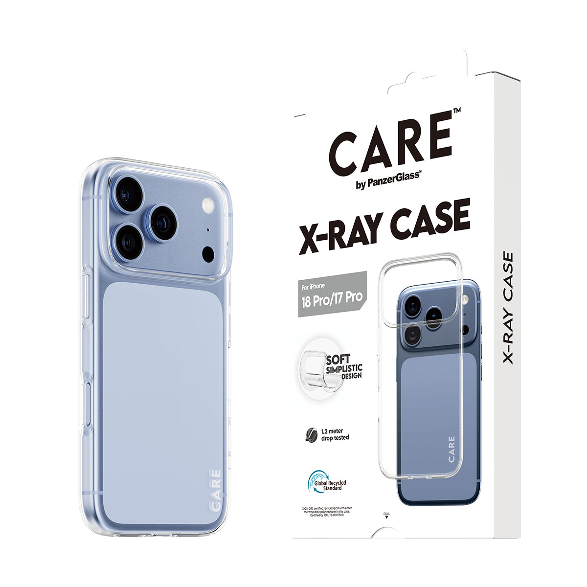 PanzerGlass CARE X-Ray – Backcover – für Apple iPhone 18 Pro / iPhone 17 Pro, bis 1,2 m sturzsicher