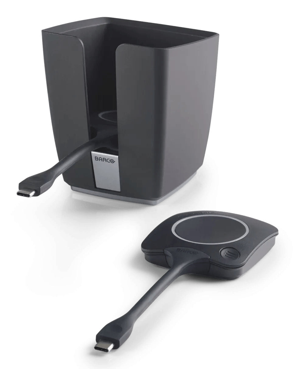 Barco ClickShare Tray Pack (für CX-Serie) – Drahtloses Präsentationssystem – 2× Button, USB-C, Schwarz