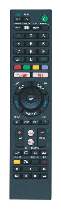 Jolly Line TV-Fernbedienung JL1717 – für Sony, IR, schwarz