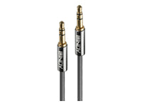 Lindy Audiokabel 3,5 mm Klinke (Stecker) auf 3,5 mm Klinke (Stecker) – 2 m, 3-polig (TRS), Anthrazit