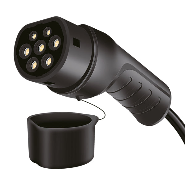 LogiLink Typ 2 Stromkabel – Typ 2–Typ 2, 5 m, 3‑phasig, 22 kW, 42 A, schwarz, IP65