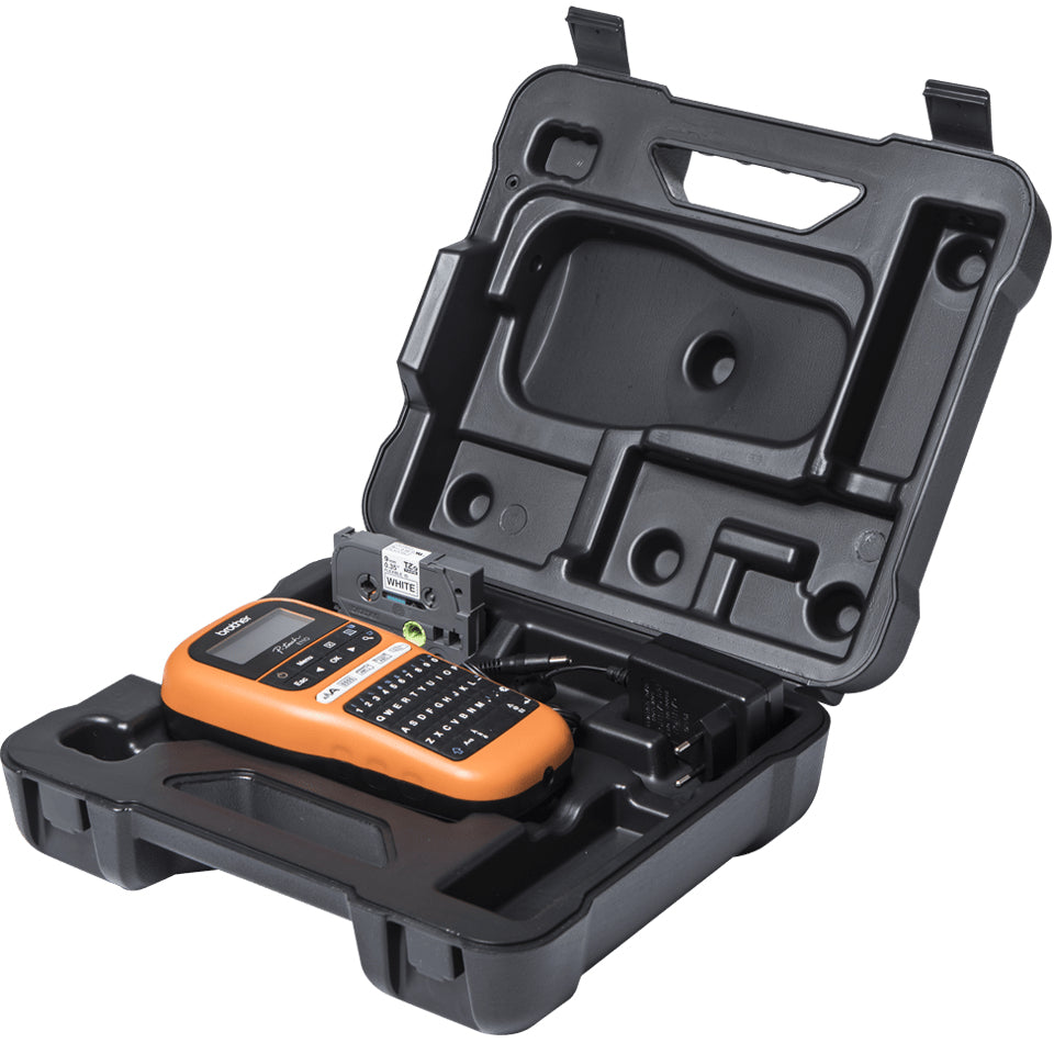 Brother PTE110VPYP1 – Beschriftungsgerät, TZe bis 12 mm, 180×180 dpi, 20 mm/s, Autoabschneider