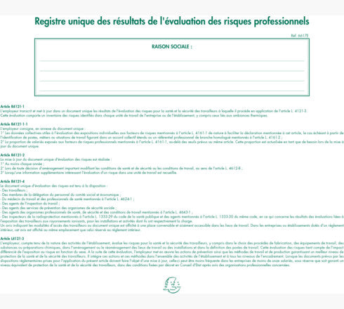Exacompta Register 'Einzigartiges Ergebnisregister' – 240 × 320 mm – 60 Seiten, 110 g/m²