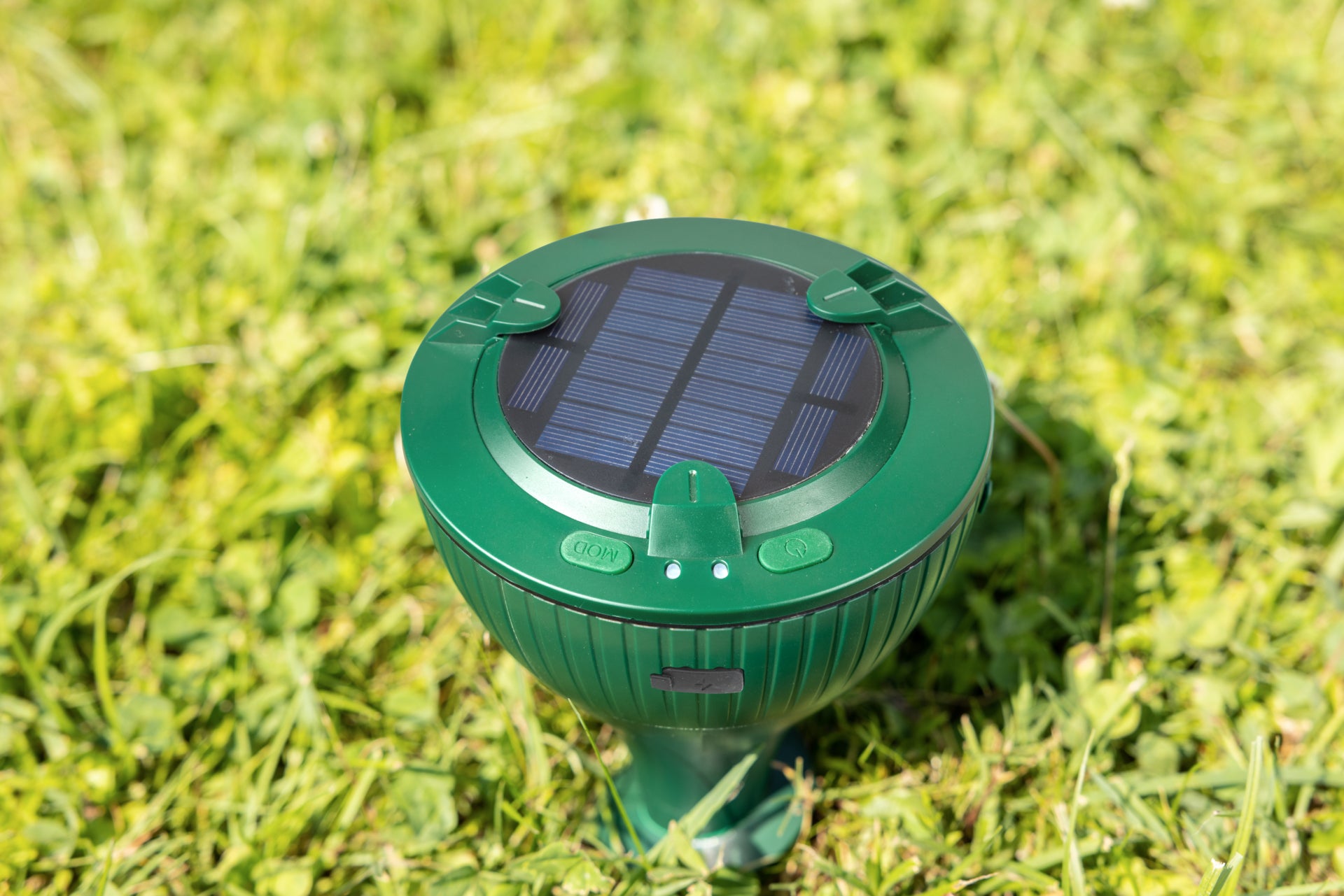 Windhager Insektenfalle Mole Stop Solar Plus – Blau – für Maulwürfe und Wühlmäuse