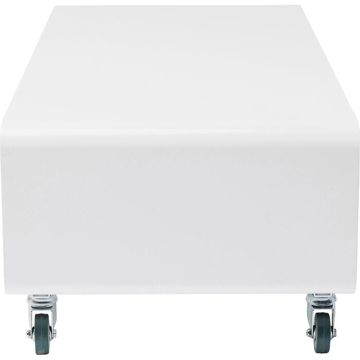 Kare TV-Möbel Lounge M – 90 × 42 × 30 cm, rechteckig – Stahl – weiss