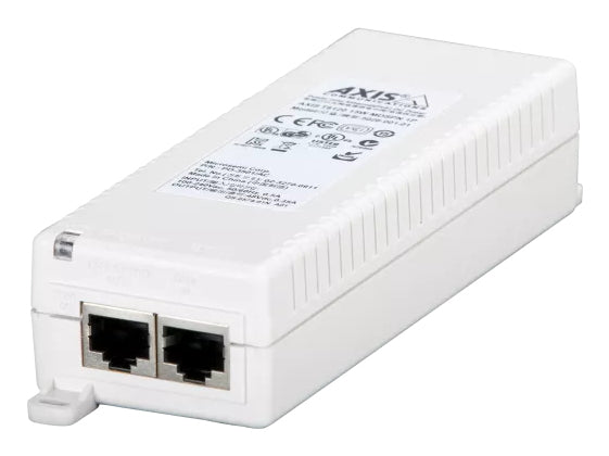 Axis T8120 PoE-Injektor 15 W – Gigabit Ethernet, RJ45×2, Wandmontage