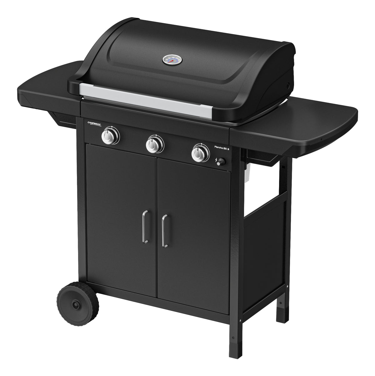 Campingaz Plancha Compact EX3 – 3 Brenner, 62 × 34 cm Kochfläche, 7500 W – schwarz