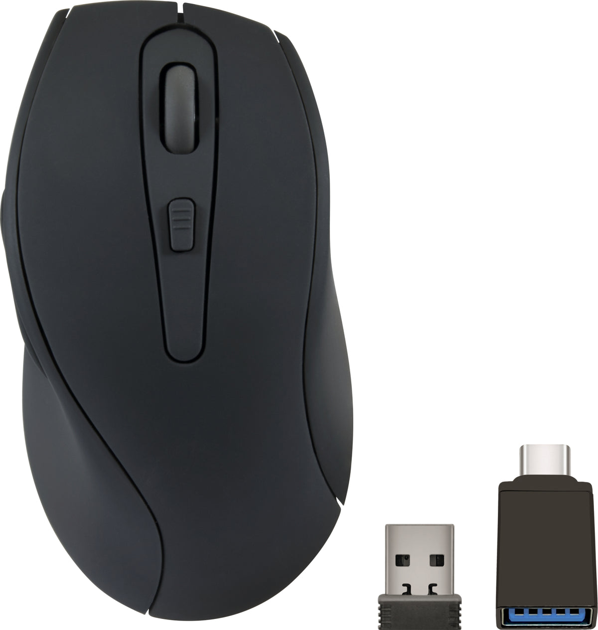 R-Go Tools SPEEDLINK AXON Silent – Hygiene-/Medizin-Maus – Kabellos (2,4 GHz), Antibakterielle Oberfläche, Schwarz