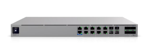 Ubiquiti UniFi Enterprise Firewall Core EF-CORE – VPN Router – 8×10G RJ45, 4×SFP28, 4×QSFP28, 1U