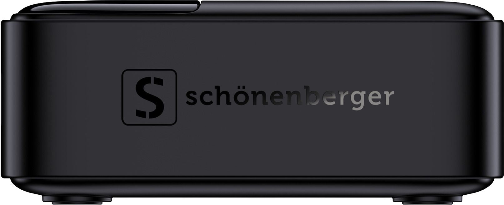 M. Schönenberger 24.21100SZ USB-Desktop-Ladegerät 100 W – USB-C×3, USB-A×1 – GaN – Schwarz
