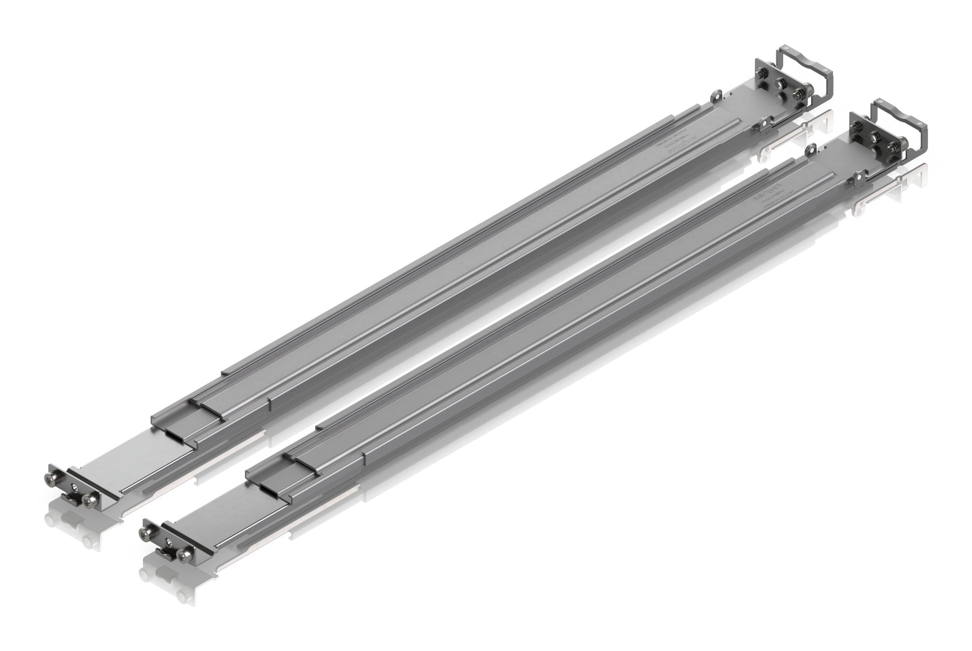 Ubiquiti UACC Rack-Schienen Slide – Regal-Schiene, für USW-Pro-XG/Pro-HD Modelle, 45 kg, Tiefe 60–106,6 cm, Grau