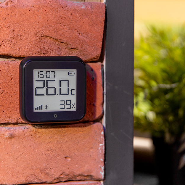 Shelly H&T Gen3 – Temperatur- & Feuchtigkeitssensor, WLAN & Bluetooth, Display – Schwarz