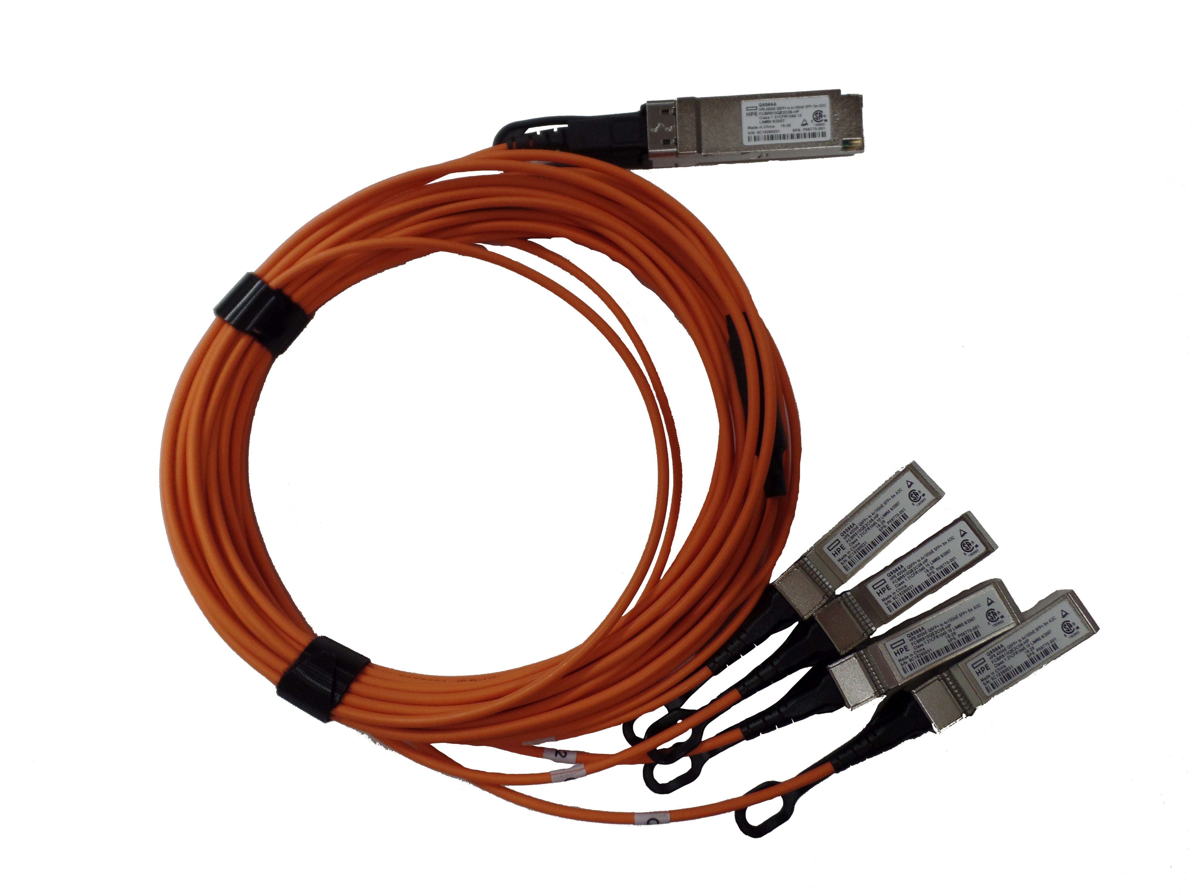 HPE QSFP+ 4× SFP+ DAC-Kabel – 40G, aktiv, 5 m