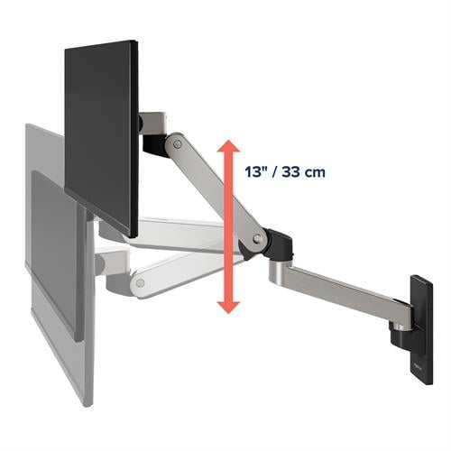 Ergotron LX Pro Arm 45-683-026 – Monitor-Wandhalterung – bis 34" – VESA 75×75/100×100 mm – bis 1,8 kg/Monitor