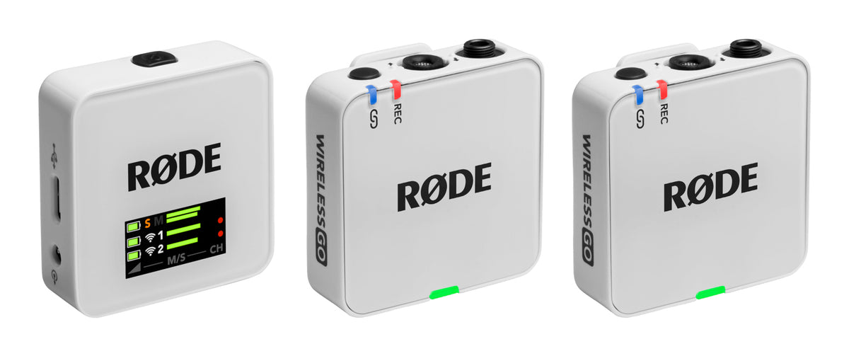 RØDE Wireless GO Gen3 Lavaliermikrofon 2er-Set – 3,5 mm Klinke, Kabellos (2,4 GHz), Omnidirektional, Weiss