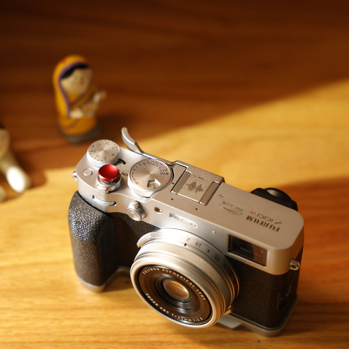 SmallRig Daumengriff für FUJIFILM X100VI, X100V – Silber, Aluminium/Silikon – 66,4 × 30,3 × 8,9 mm