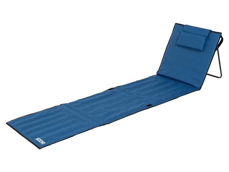KOOR Strandmatte Calma – schnelltrocknend, 220 × 55 cm – blau, PE-Schaumstoff/600D Polyester – F01362