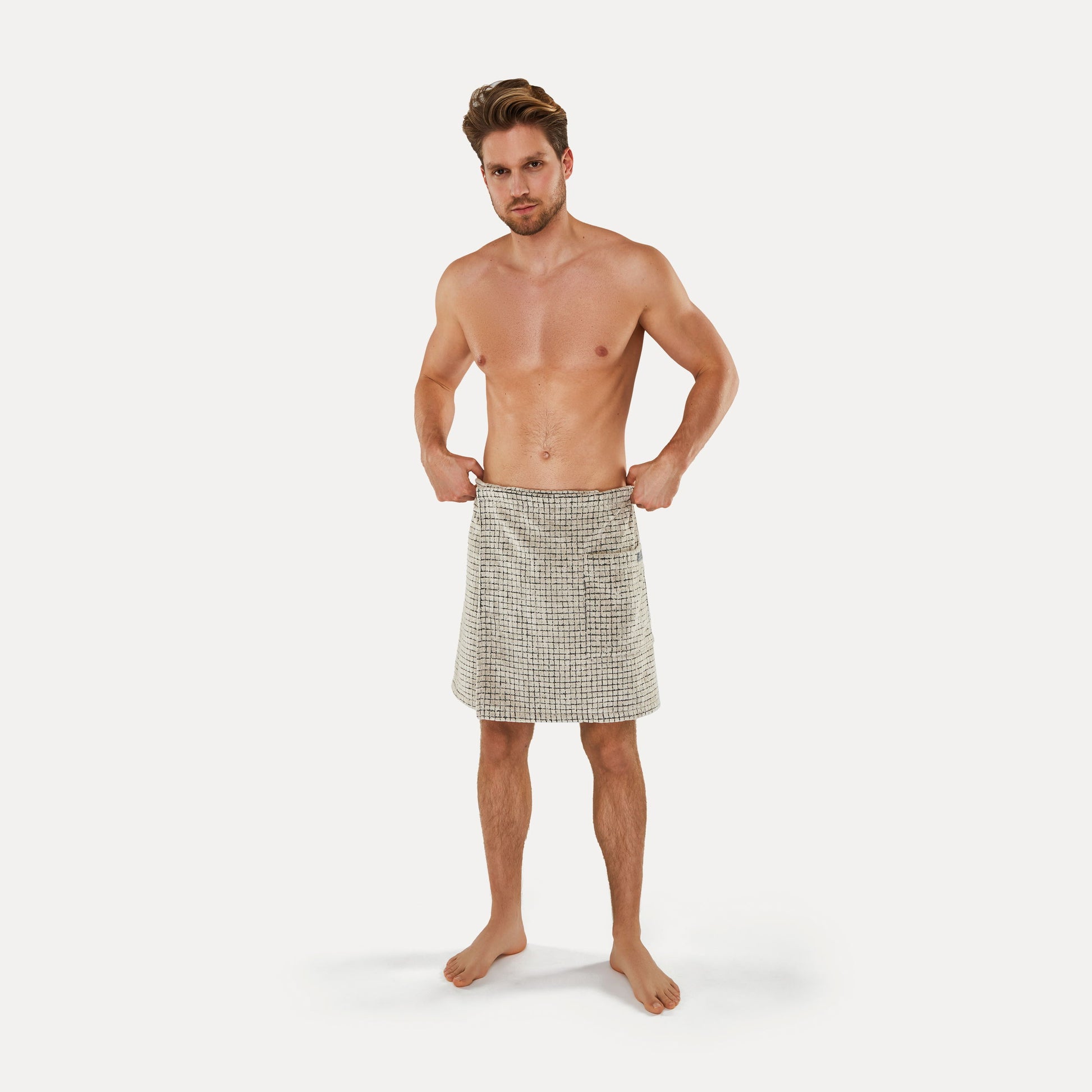 Möve Eden Saunakilt – 50 cm – Schwarz – Baumwolle/Leinen, 455 g/m² – 60 °C