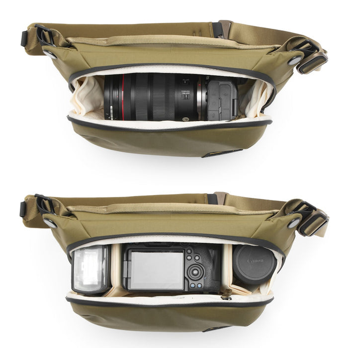 Peak Design Everyday Sling Kameratasche – 6 l – Olive – für Spiegelreflex-/Systemkameras, Drohnen