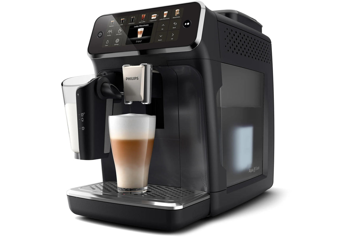 Philips 4400 Serie EP4441/50 Kaffeevollautomat – 1,8 l, 275 g Bohnenbehälter, 15 bar, Milchaufschäumer